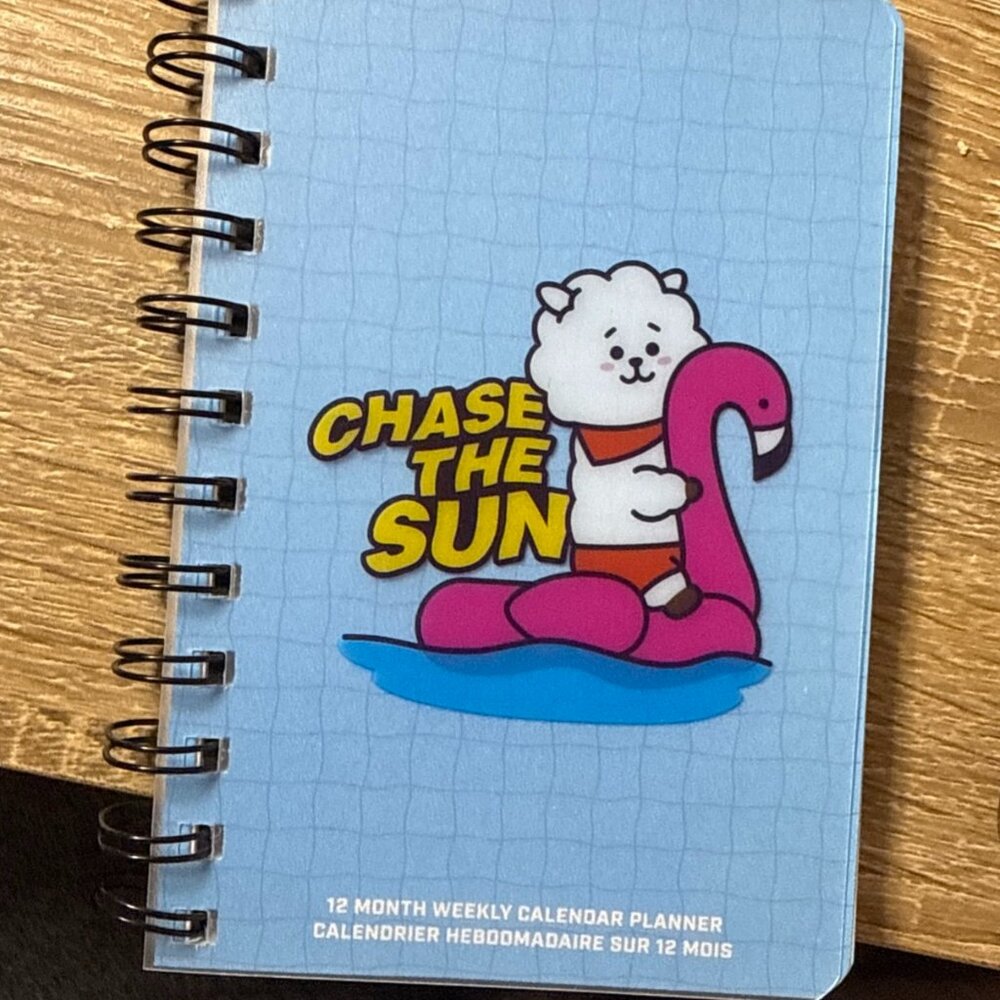 BT21 “Chase the Sun” Spiral Weekly Planner – 12 Month – BTS